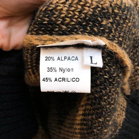 Molo Eleven Geometric Print Crew Neck Alpaca Blend Knit Scoop Neck Sweater L NWT - Picture 7 of 9